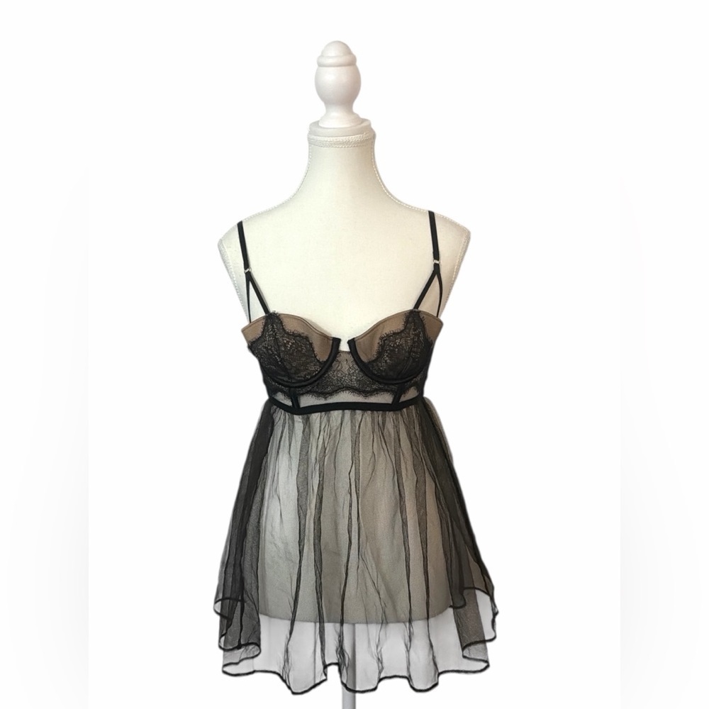 Victoria’s Secret - Lace Mesh Sheer Babydoll